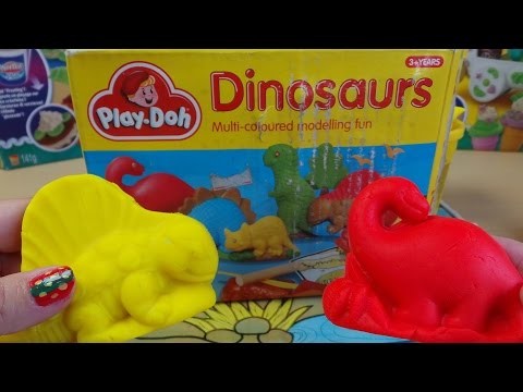 Making Dinosaurs with the Play-Doh Dinosaur Making Toy Set Tutorial