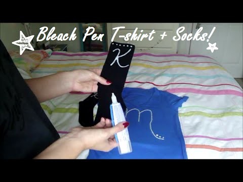Quick & Easy Gift DIY - Bleach Pen Shirt+Socks