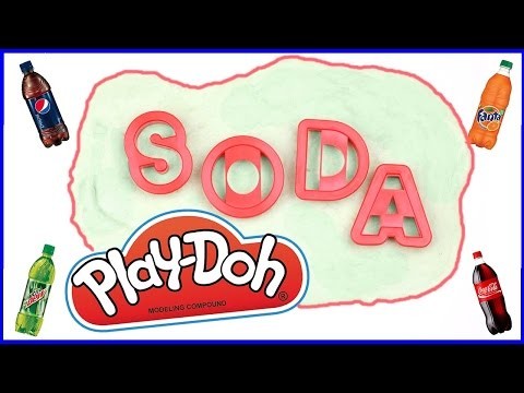 DIY Crafts:  4 Fun Soda Playdough DIYs - How To Make Edible Play Doh - Coca Cola,Fanta,Pepsi-No Bake