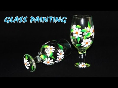 DIY Crafts - How to Paint Beautiful Flowers on Glasses
