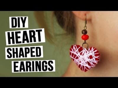 DIY Heart Shaped Earrings
