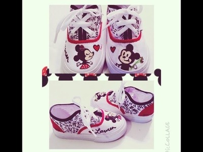 DIY Minnie & Mickey Mouse Shoes