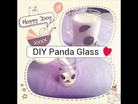 DIY Panda Glass