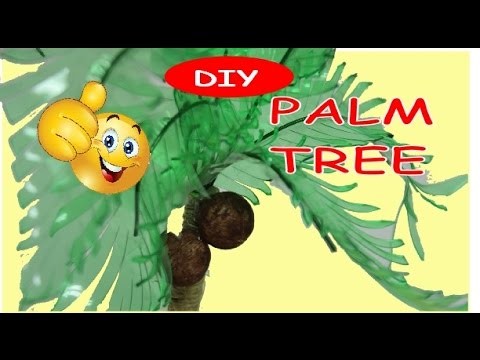 DIY Plastic Bottle Crafts: How to Make a Palm Tree Tutorial Recycled Bottles Crafts