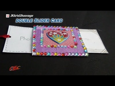 DIY Valentine's Day Love Double Slider Card | How to make | JK Arts 850