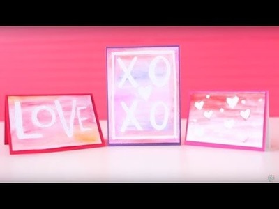 DIY Watercolor Valentine's Day Cards with the Molotow Masking Marker
