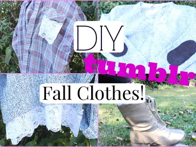 Easy DIY Fall Clothes! Inspired by Tumblr | Chinamere Uzoeshi