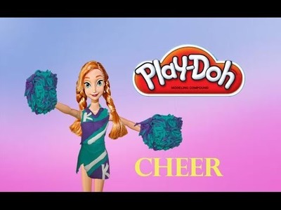 Frozen Play Doh Anna Cheerleader Outfit Tutorial Barbie Play Doh Dress Up Makeover