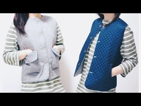 Sewing + Refashion DIY Reversible Vest