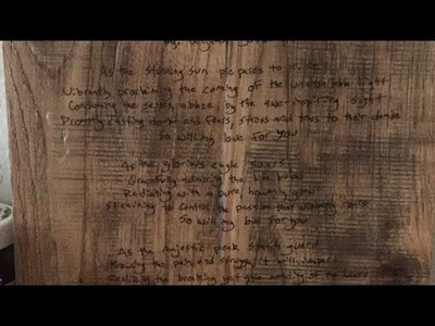 Transfer A Handwritten Note Or Poem Onto Wood - DIY  - Guidecentral