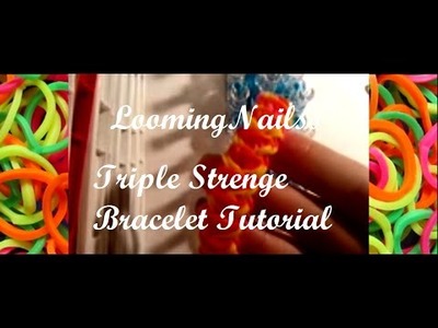 Triple Strenge rainbowloom bracelet tutorial [DUTCH]