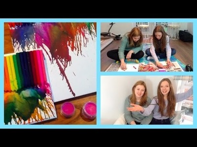DIY Crayon Lipstick & Canvas W. Charlotte!