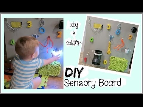 DIY SENSORY BOARD \ BABY & TODDLER LEARNING TOY
