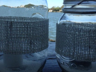 Create Pretty Burlap Mason Jars - DIY Home - Guidecentral
