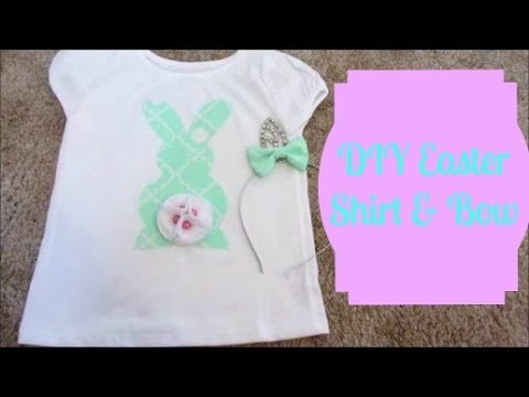 DIY Easter shirt and Bow (VEDA Day 1)