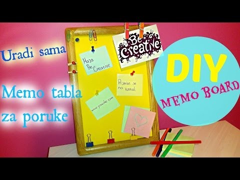 DIY Memo Board. Kako napraviti tablu za poruke.Room Decor.Sobni dekor