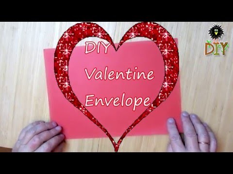 DIY Paper Valentine Envelope - How To Make Origami Envelope For Valentine's Day