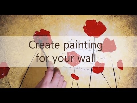 DIY unique wall art painting for your home
