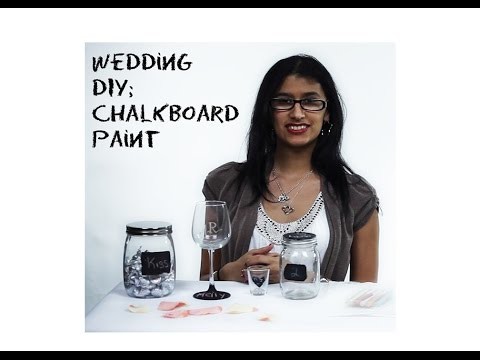Wedding DIY: Chalkboard Paint Decorations and Favors
