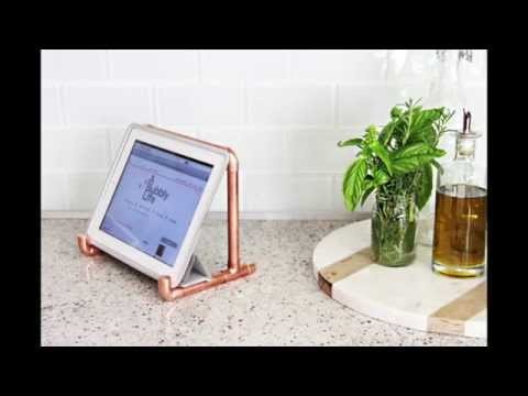 DIY Video: How To Make a Copper Tablet Stand