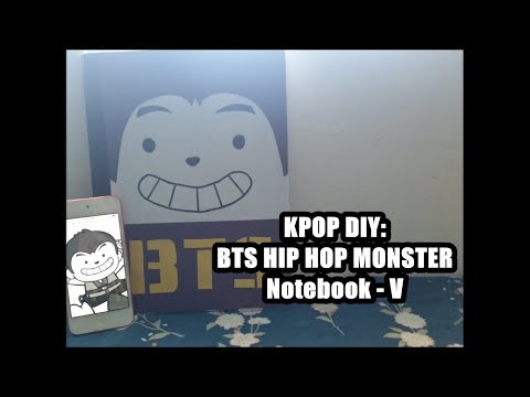KPOP DIY: BTS HIPHOP MONSTER Notebook: V