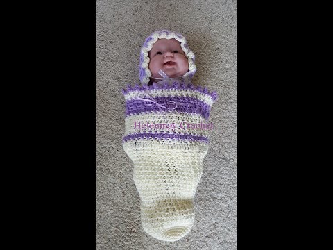 Crochet Easy Baby Cocoon Beginner Version DIY Tutorial