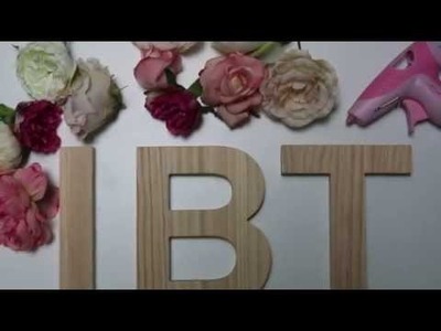 DIY Flower Letters