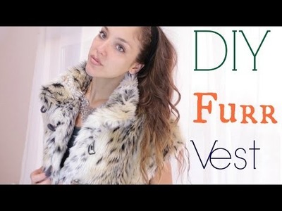 DIY Furr Vest | How To Transform a Coat Into a Vest | AMINA