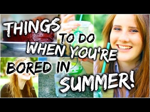 Things To Do When You're Bored In Summer! | Ideas Including DIY Starbucks Drink & Recipes!