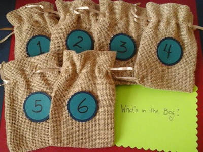 DIY Baby Shower Games - Mystery baby items game