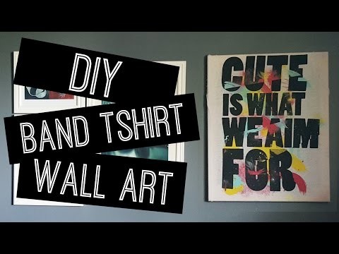 DIY: Band T-shirt Wall Art | ERA