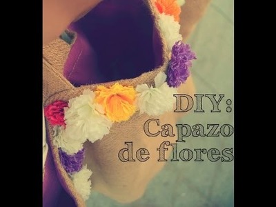 DIY Capazo de flores. DIY Flowered beach basket