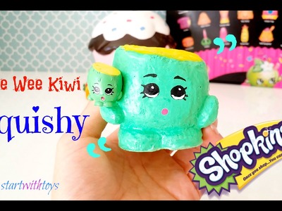 DIY Crafts Shopkins Pee Wee Kiwi Squishy