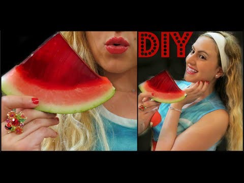 DIY Jell-O Watermelon!