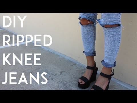 DIY Ripped Jeans | Step by Step How-To