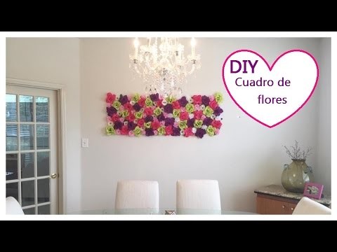 DIY, Room Decor, cuadro de flores