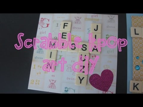 Scrabble Kpop Art DIY