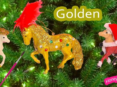 Breyer Holiday Stablemates - Christmas Golden Jewel Stallion Ornament Activity DIY Kit Review Video