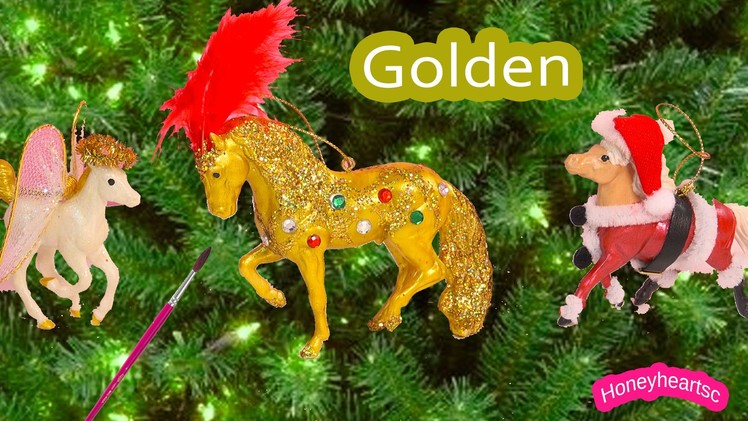Breyer Holiday Stablemates - Christmas Golden Jewel Stallion Ornament Activity DIY Kit Review Video