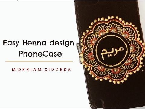 DIY Easy Henna design Phone Case