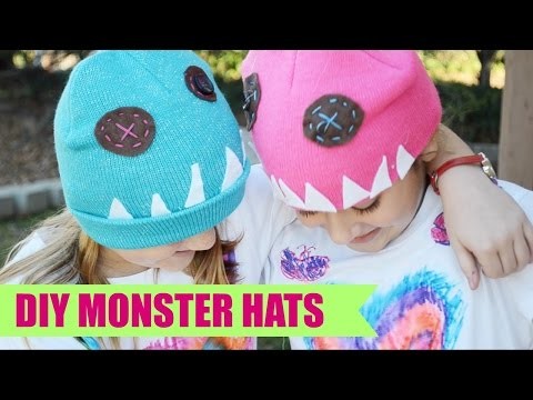 DIY Easy Monster Hats MADE By KIDS!
