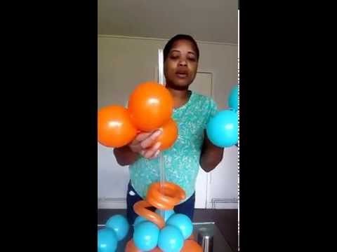 DIY- How to make a Balloon Topiary (ball) Centrepiece.