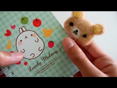 DIY Rilakkuma Needlefelt Bookmark!