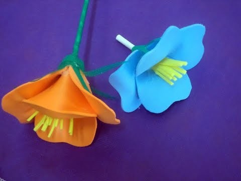 Foam Flower With 4 Petals - DIY