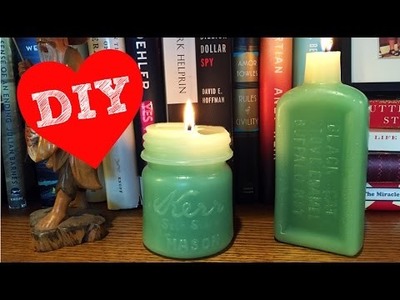 Make Vintage Bottle Candles | Advanced Candle Making Tutorial | DIY with Caitlin