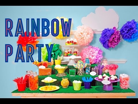 RAINBOW PARTY TREATS | DIY, Dessert & Party Tips | SWEET STYLING | Elise Strachan