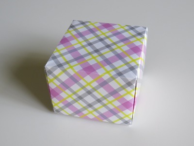 An Origami Box from  a Rectangular Sheet
