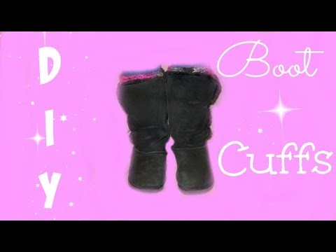 DIY Boot Cuffs - Loom Knitted