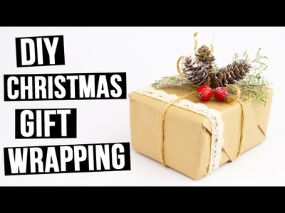DIY Christmas gift wrapping