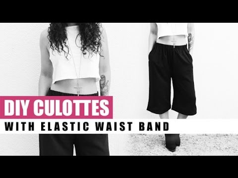 DIY Culottes With Elastic Waist Band